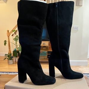 Steve Madden Leilana Black Suede Boot